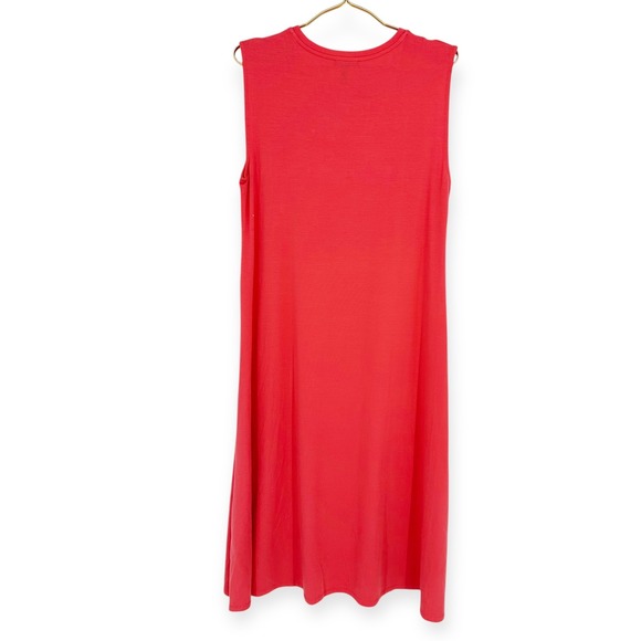 EILEEN FISHER NWT Stretch Jersey Knit V-Neck Tank Dress SIZE M - Picture 7 of 10